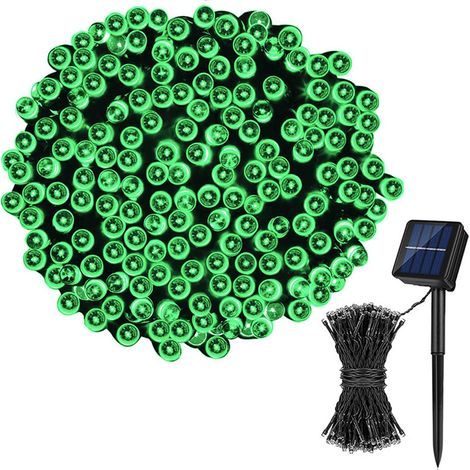 Guirlande Lumineuse Solaire de Noël LED - 72 Pieds 200 LED 8 Modes Guirlande Lumineuse pour Jardin, Clôture, Balcon (1/5)