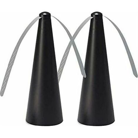 Ventilateur Anti-Mouche, Lot de 2 Répulsifs Anti-Mouches, Fly Fan pour effrayer Les Mouches, Répellante Moustique Fan pour Maison Dîner, Terrasse et Restaurant (1/3)