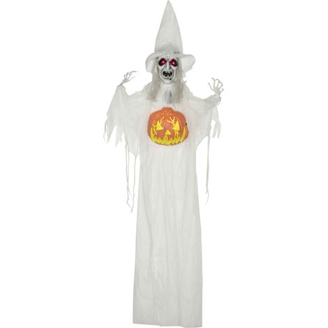HOMCOM Standing Witch Prop Life Size with Sound and Motion Activated (1/5)