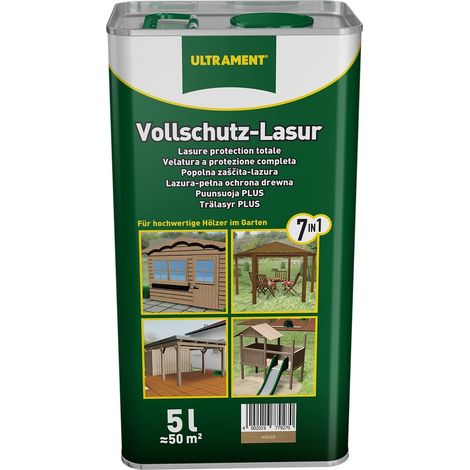 ULTRAMENT Vollschutz-Lasur 7-in-1, kiefer, Holzschutz, 5 Ltr (1/3)