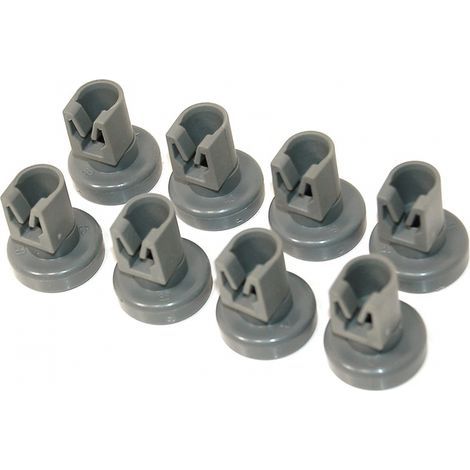 Rollen für den unteren Geschirrspülerkorb, 8er-Set, 25 mm, grau, für AEG, ELECTROLUX