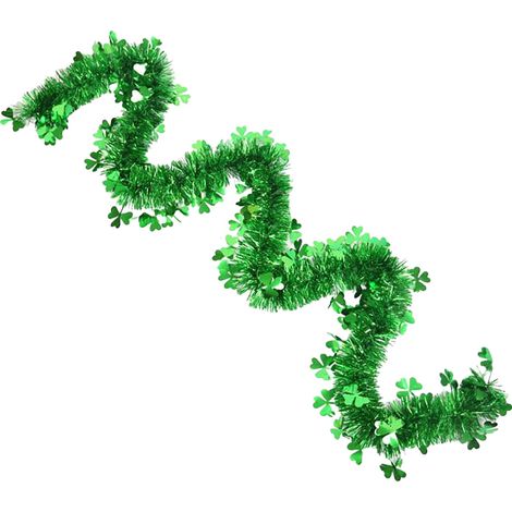 Guirlande Saint-Patrick - Décoration Murale en Forme de Couronne - Pour Porte Fenêtre ou Intérieur - 200 x 9 cm - 1 Pièce (1/5)