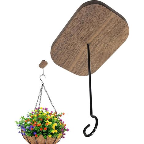 Porte Carillon,Accroches Murales à Crochets Adhésif pour Paniers à Fleurs (1/5)