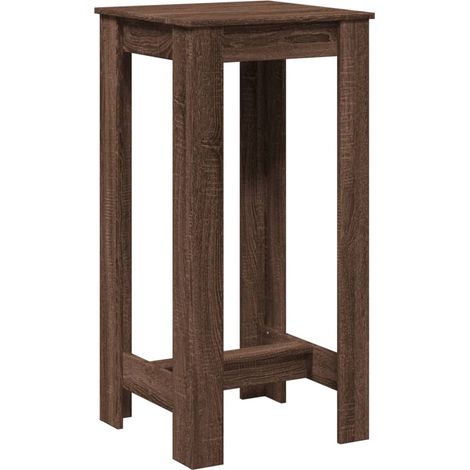 Table de bar,Table de Cuisine,Table Haute chêne marron 51x50x103,5 cm bois d'ingénierie CFW835193 (1/5)
