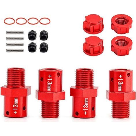 13-mm-Steckverbinder-Set für Arrma 1/8 Kraton RC-Car, rot (1/5)
