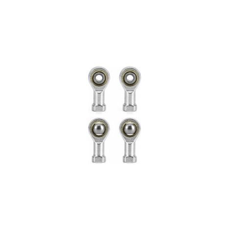 Tigrezy 4 Pièces 6mm Embout Roulement à Rotule M6 x 1.0, Femelle Filétage Auto-Lubrifiantes