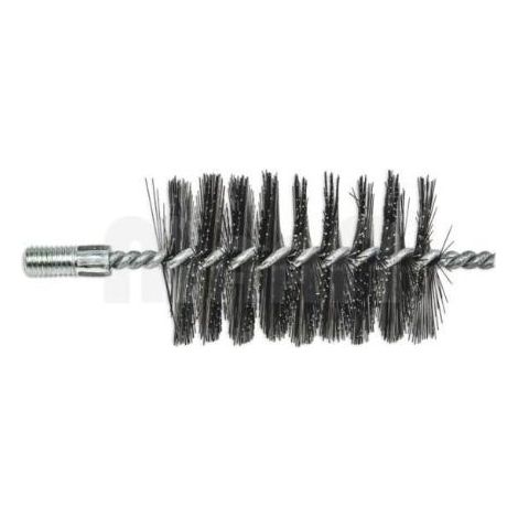 cepillo 80x80 mm deshollinador alambre rosca m10 para tubos tipo baqueta ebertools