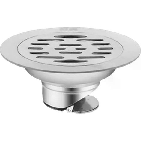Siphon de sol circulaire en acier inoxydable avec filtre à eau pour douche et couvercle de filtre à eau. Siphon de sol circulaire en acier inoxydable pour la prévention des odeurs. (1/5)