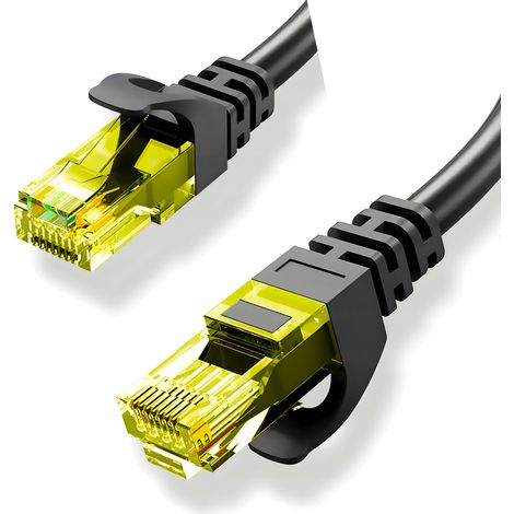 Cavo di rete Lan Cat6 Cat 6 UTP RJ45 Cat Nero Cavo Internet 20 m