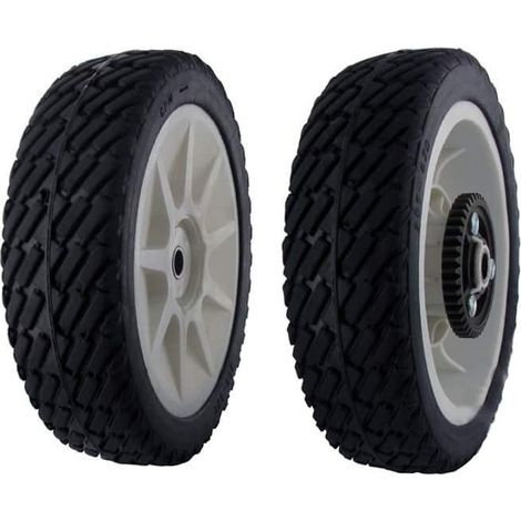 Roue de traction plastique pour tondeuse – Adaptable modèles WHEEL HORSE 20710 20711 20716 – Largeur 92mm – Poids 1,3kg – Greenstar (1/2)