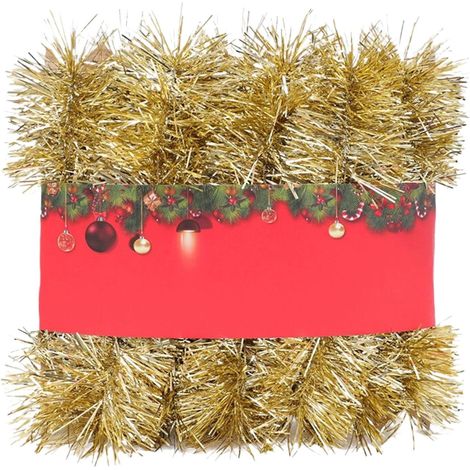 Guirlande En Laine Métallique - Guirlande De Noël En Fil Doré - Pour Arbre De Noël Intérieur - 3 Mètres - 1 Pièce (1/5)
