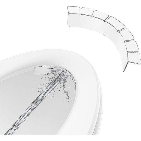 Protection anti-éclaboussures pour siège de toilette, transparente, imperméable, pour l'apprentissage de la propreté, pour enfants et adultes. (1/4)