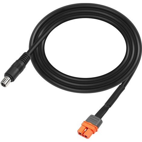 Câble d'extension xt60 1m / 3ft 14awg DC 8020 à xt60i (2 + 1) avec câble adaptateur femelle de broche de signal pour centrale électrique portable de générateur solaire (XT60 to DC8020) (1/5)
