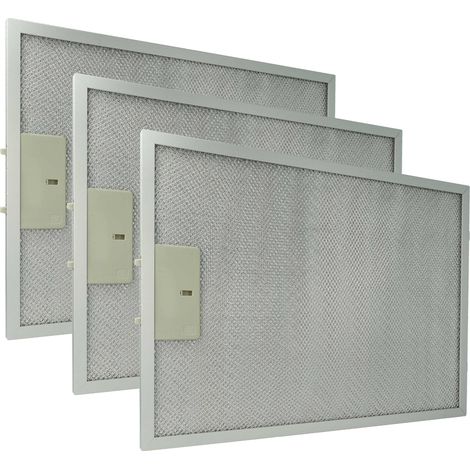 vhbw 3x filtro anti-grasso sostituisce Klarstein 10035418 per cappa da cucina, alluminio