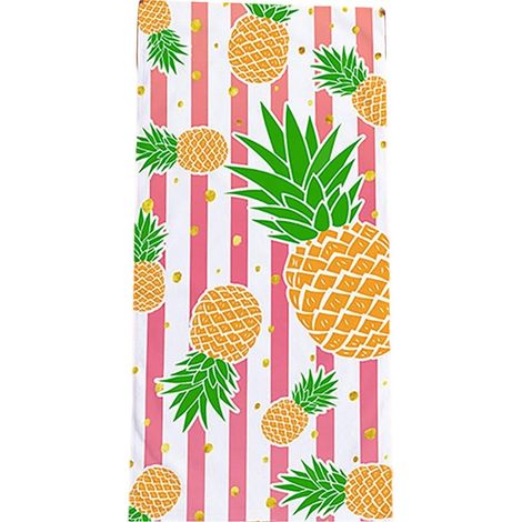 Serviette absorbante imprimée double face, polyester - plusieurs couleurs3bande (1/5)