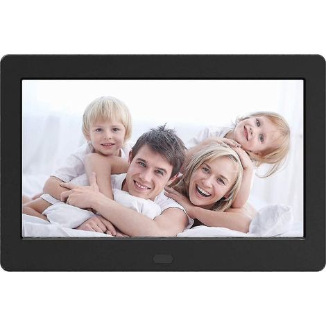 Cadre photo numérique intelligent HD électronique - 7 pouces - noir