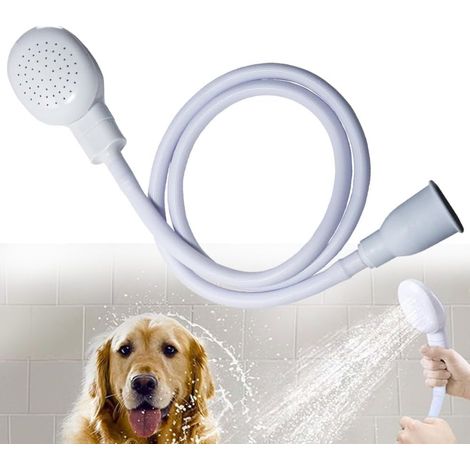 Tuyau de douche en caoutchouc 109 cm – Accessoire pour robinet rond – Lavage bébé et animaux – Installation facile et rapide (1/4)