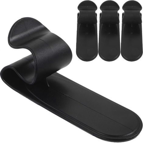 Lot de 4 crochets adhésifs pour parapluies, supports de suspension pour voiture et maison (noir)-4pcs-Black (1/3)