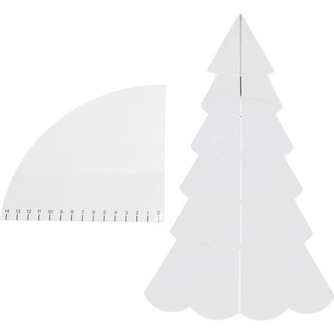 Jeffergarden - Juego de acolchado para árbol de Navidad, hecho a mano, acrílico transparente, plantilla de costura, regla, juego de herramientas para hacer tapetes de cuencos M (1/5)