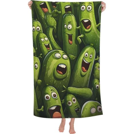 plage amusante en microfibre sans sable ultra douce à séchage rapide Serviette de piscine absorbante Serviette légère Cadeau pour la salle de bain extérieure Décoration de (1/5)