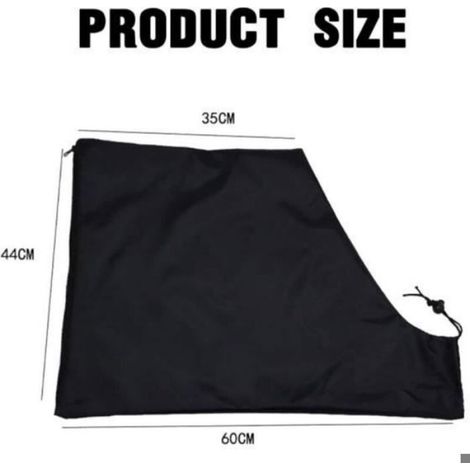 Sac Aspirateur - Pour Souffleur De Feuilles - 60 X 44 Cm - Tissu Oxford 420D - Fermeture Éclair Et Sangle Réglable - 1 Pièce (1/4)