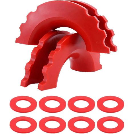 Isolateur de manille en D durable avec rondelles pour accessoires auto et camion, noir (1/5)