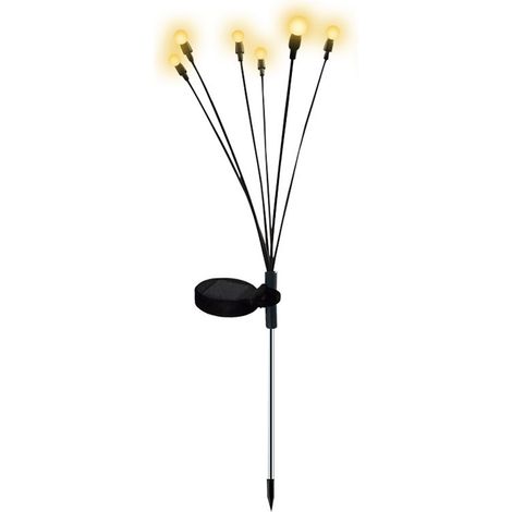 Lámpara solar impermeable para jardín, ideal para caminos, iluminación decorativa y luz nocturna cálida. (1/5)