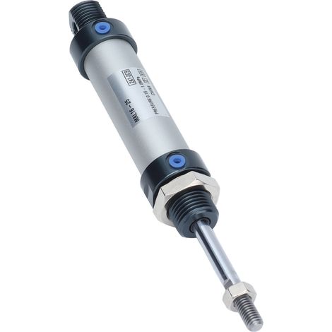 Mini vérin pneumatique double effet à tige unique en alliage d'aluminium MAL16‑25 (1/5)