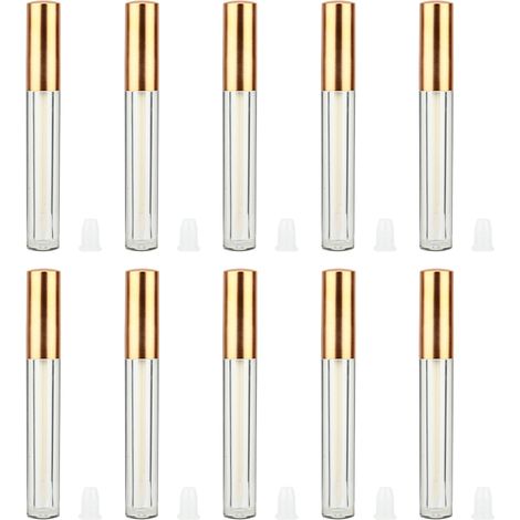Lot de 10 tubes à lèvres rechargeables, flacons vides pour baume à lèvres (1/5)