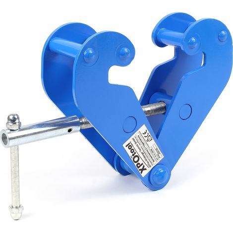 XPOtool Morsetto per travi max 2 t per sollevamento carichi larghezza flangia 75-230mm Pinza (1/5)