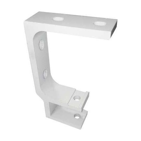 Staffa a parete o soffitto per tenda a barra quadra