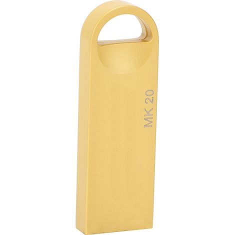 MAIKOU Mini-USB-2.0-Stick, tragbar und elegant, aus Aluminiumlegierung (32 GB), Gold (1/5)
