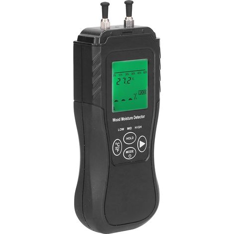 Tragbares digitales Holzfeuchtemessgerät mit LCD-Display und automatischer Abschaltfunktion (1/5)