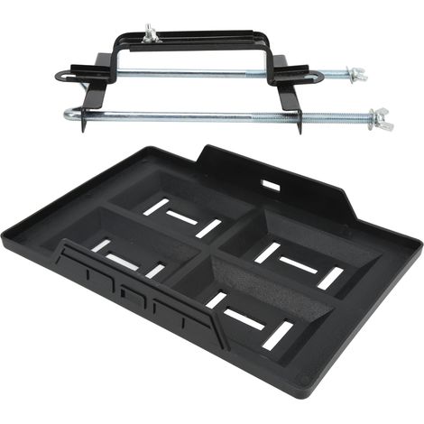 Universeller, hochbelastbarer Auto-/Bootsbatteriehalter mit verstellbarer Halterung und Halterung für Batterien der Serien 27, 30 und 31 (28 Halterung + 23 Halterung) (1/5)