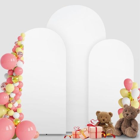 Couverture Arche - Tissu Élastique - Pour Mariage Séance Photo Événement - Lot de 3 Tailles 4ft 5ft 6ft