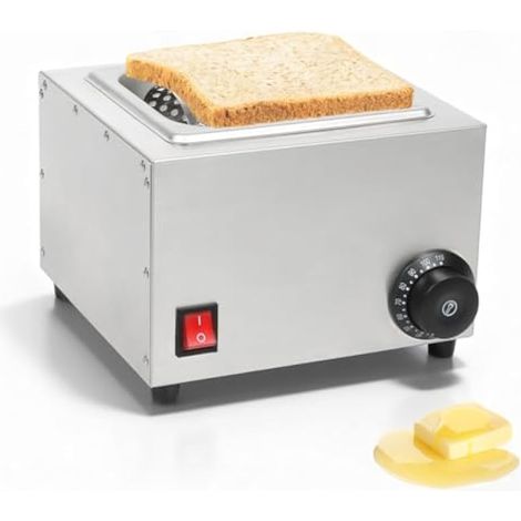Rouleau à Beurre électrique, étaleur de Beurre en Acier Inoxydable 304 avec Température de Chauffage (30°C88°C) pour Faire Fondre Rapidement Beurre étaler Beurre Uniformément Sur hamburger Pain Toast (1/5)