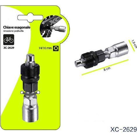 Trade Shop - Chiave Esagonale Estrattore Strumento Per Rimozione Pedivella Bicicletta Xc-2629 -