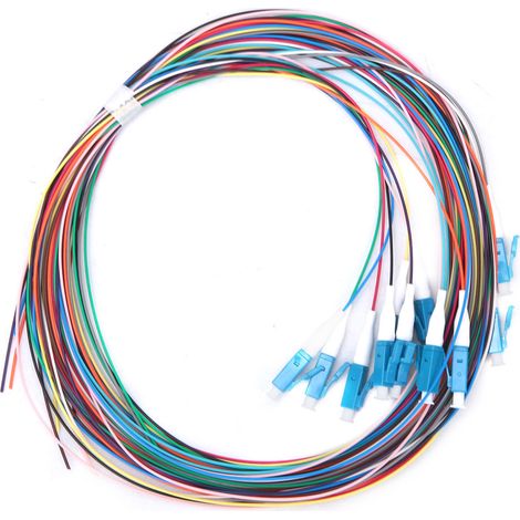 Cordon de raccordement fibre optique 12 brins LC/UPC monomode faible perte d'insertion 1.5m (1/5)