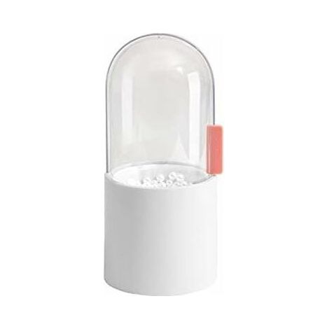 Boîte de rangement pour pinceaux cosmétiques en perles transparentes en cristal (Blanc)-Fei Yu