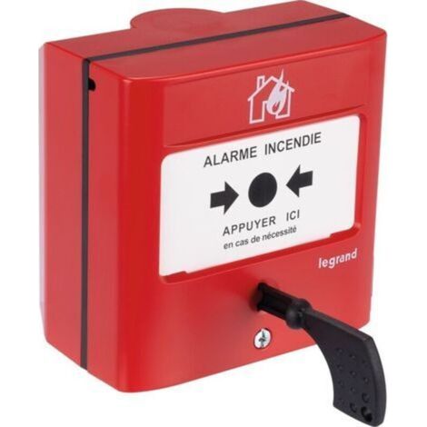 Legrand – Standardmäßiger, konventioneller manueller Feuermelder – 24-V-Stromversorgung – Aufputz- oder Unterputzmontage – LEG138012 (1/5)