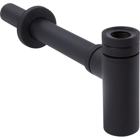 Hudson Reed Nox - Siphon Lavabo Noir en Laiton