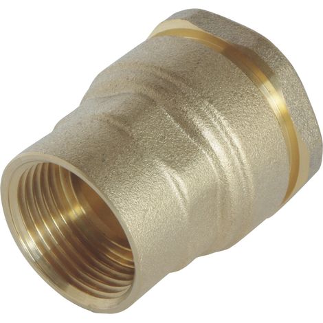Somatherm for you - Female Brass Female Adattamento per il tubo PE D25 - F26/34 - Tecnologia singola -edge che garantisce il giusto montaggio della connessione (1/4)