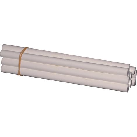 10 bâtonnets de colle blanche pour pistolet - OC 0406 - CLAS Equipements