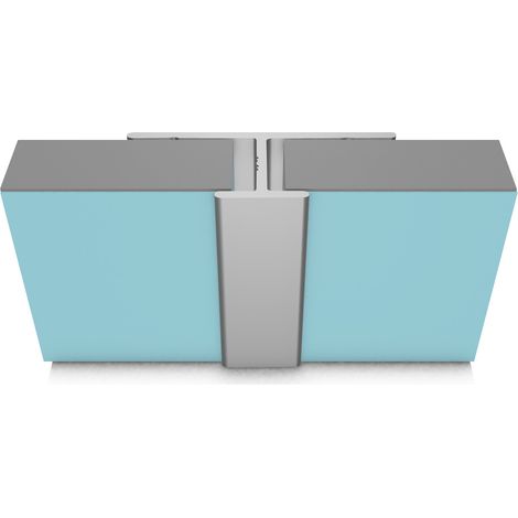 Multipanel Classic 11mm Wall Panel Continuous Joint Trim Type D Satin Anodised (1/2)