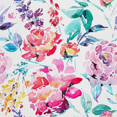 Decoffe exterior Oxford - Motiv Aquarell Pfingstrosen 1 I DX161 (1/5)