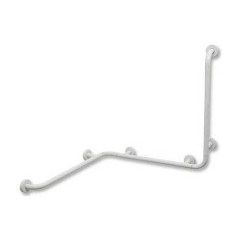 CORRIMANO AD ANGOLO CON MONTANTE A DESTRA Misura: cm.65 x 65 x 75 dx