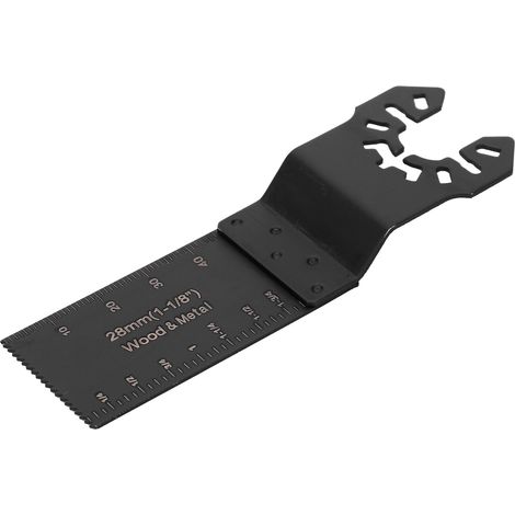 Lame oscillante universelle pour scie à plastique, métal tendre, bois et quincaillerie manuelle, 28 mm (1/5)
