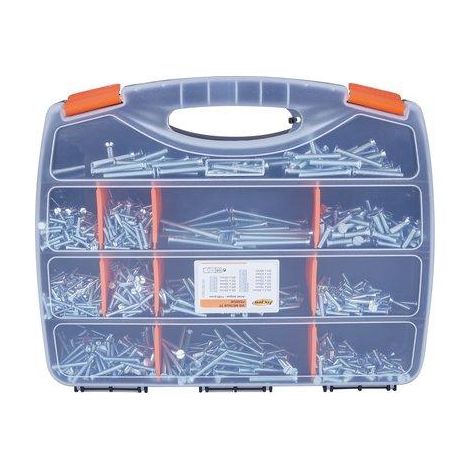 Coffret vis métriques Tête fendue 1125 pièces (1/3)