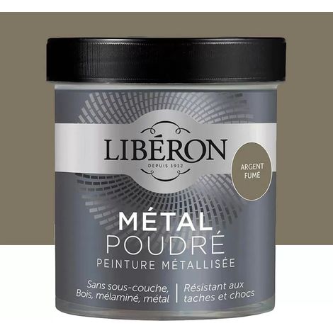 Peinture métallisée Libéron Métal Poudré Argent fumé 0,5 L (1/3)