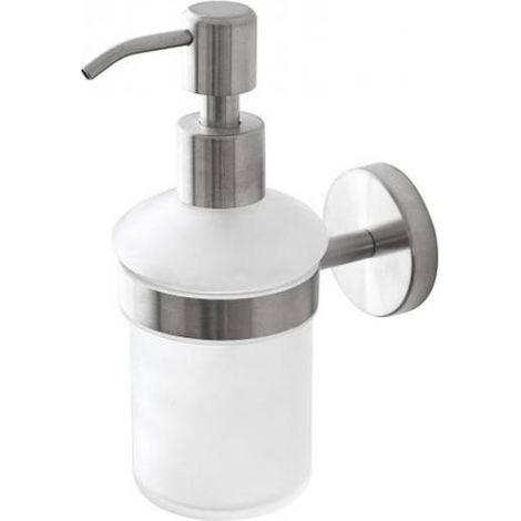 Seifenspender Chrom aus Edelstahl wandmontierbar und höhenverstellbar "City" (1/3)